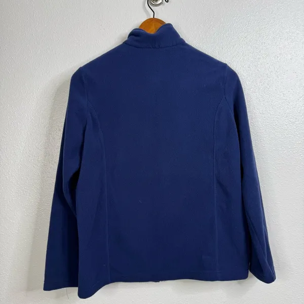Lands' End Blue Fleece Full Zip‎ Jacket Size Small - Image 2