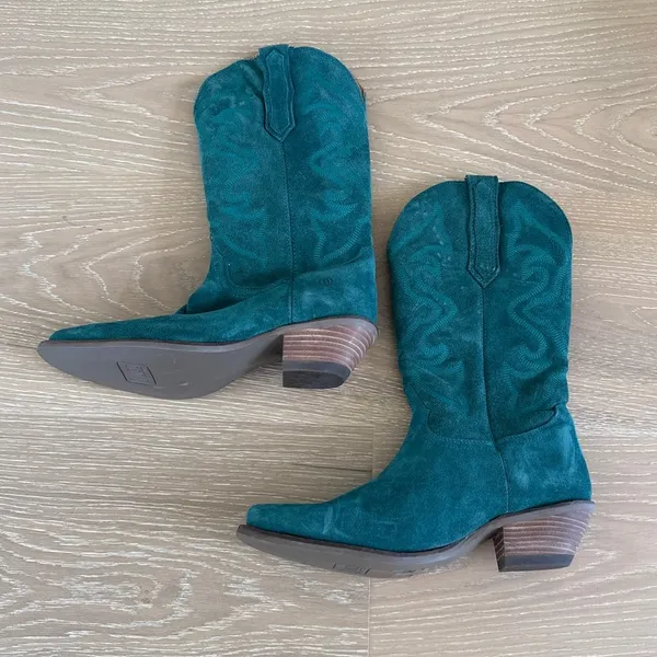 Dingo Western Boots Out West Size US 9 Green - Image 2