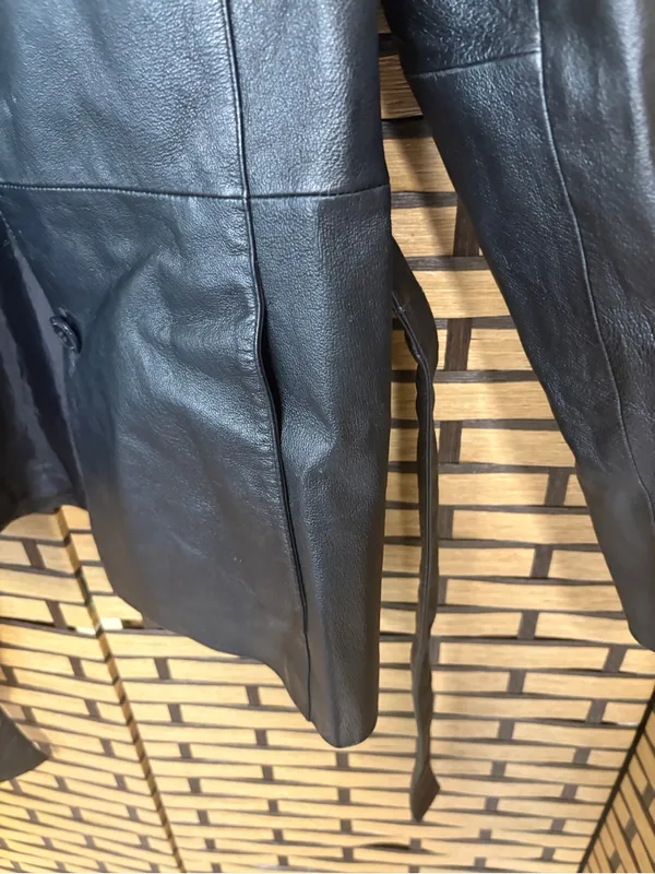 New York &‎ Company Black Leather Jacket Size Medium - Image 5