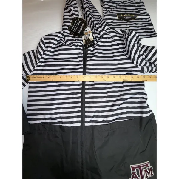Gameday Couture Parka Jacket Texas A&M‎ Women Black White Stripe NWT Size M - Image 6
