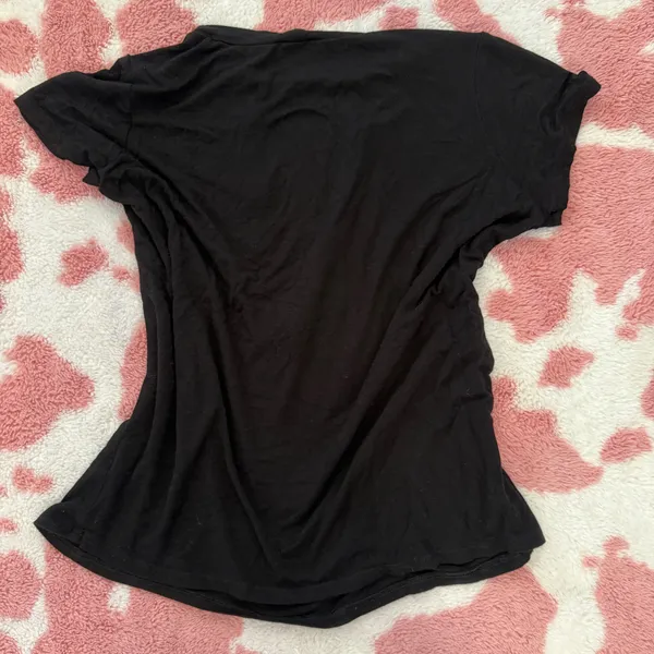 🔥 Y2K Rock Angel Lace-Up Graphic Tee – Biker Grunge Fairycore Vibes Small 🔥 - Image 6
