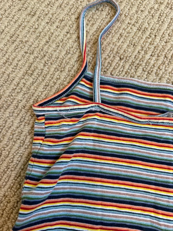 Brandy Melville Rainbow Striped Tank Top - Image 5