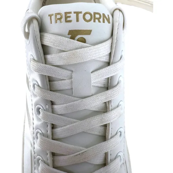 Tretorn Women's Serve‎ Sneakers Size 8M White Faux Leather Casual Shoes - Image 8