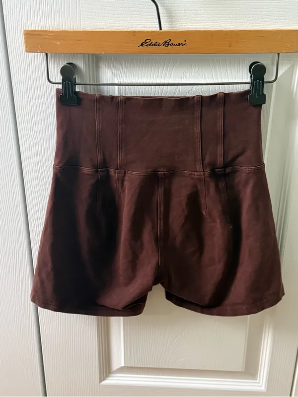 Aerie Offline Og Washed 4″ Bike Shortie in Brown - Image 3
