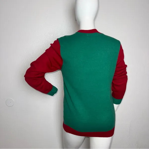 Novelty Christmas‎ Ugly Sweater Size L “Ho Ho Bottoms up” Pullover Women’s - Image 3