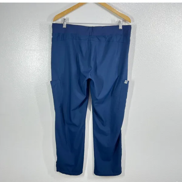 Beyond Scrubs Cargo Jogger Pants PL Unisex Navy Blue‎ Drawstring Medical - Image 2
