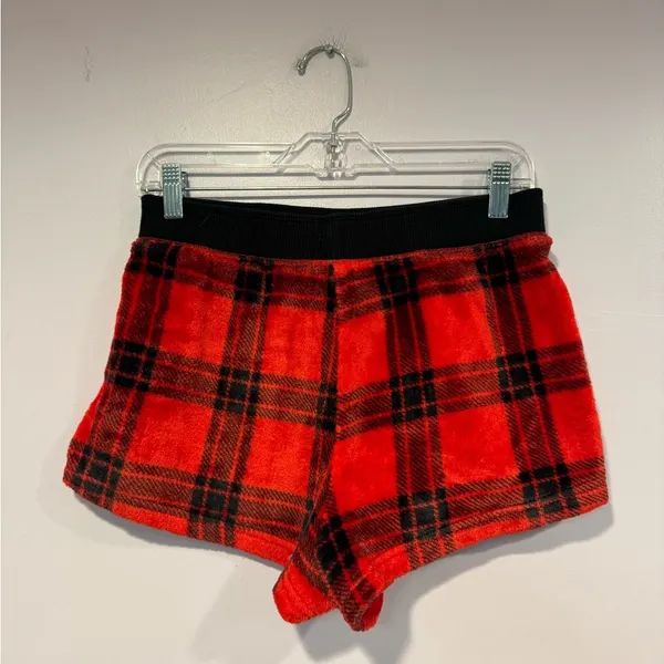 Red and black plaid‎ Victorias Secret pink soft sleep shorts - Image 3