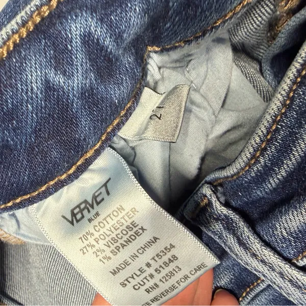 Vervet denim skinny jeans women’s size 27 dark wash‎ - Image 4