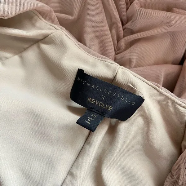 Michael Costello x REVOLVE‎ Franky Mini Dress in Taupe - Image 6