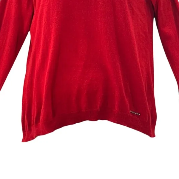 Anne Klein Off The Shoulder‎ Sweater Red XL - Image 5