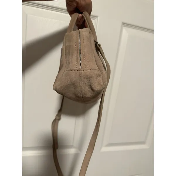 Zara Suede Leather Collection Bowling Bag‎ Crossbody - Image 4