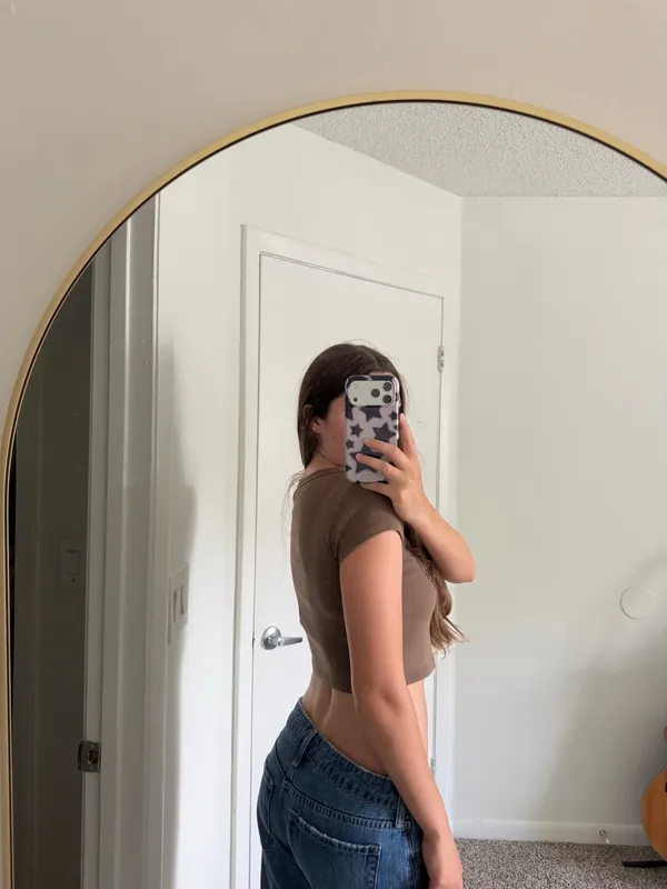 Brandy Melville Brown Crop Top - Image 2