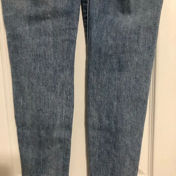 7 For All Mankind Criss Cross Denim Jeans Women's Size 24‎ Trendy - Image 12