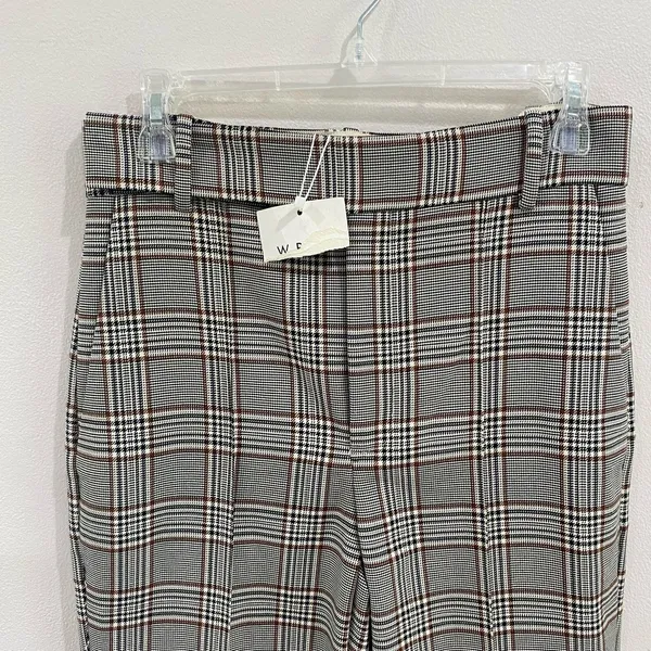WRAY Jenae Check High Waist Trousers Plaid Suiting Pants Chic Sz‎ 4 - Image 3