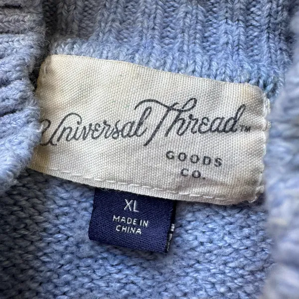 Universal Thread Puff Sleeve Quarter Zip Sweater - Image 8