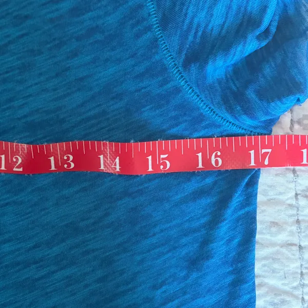 We The Free Vibrant Blue Night Sky Burn Out Tee Semi-Sheer Size Large EUC‎ - Image 7