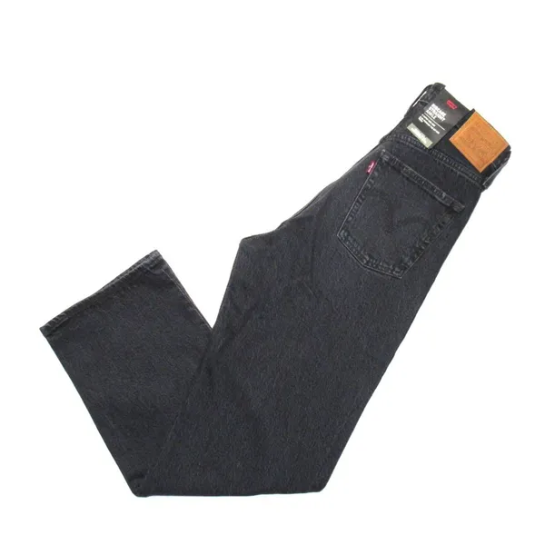 NWT Levi's Ribcage Straight Ankle in Feelin' Cagey Black Super High Rise Jean 28 - Image 8