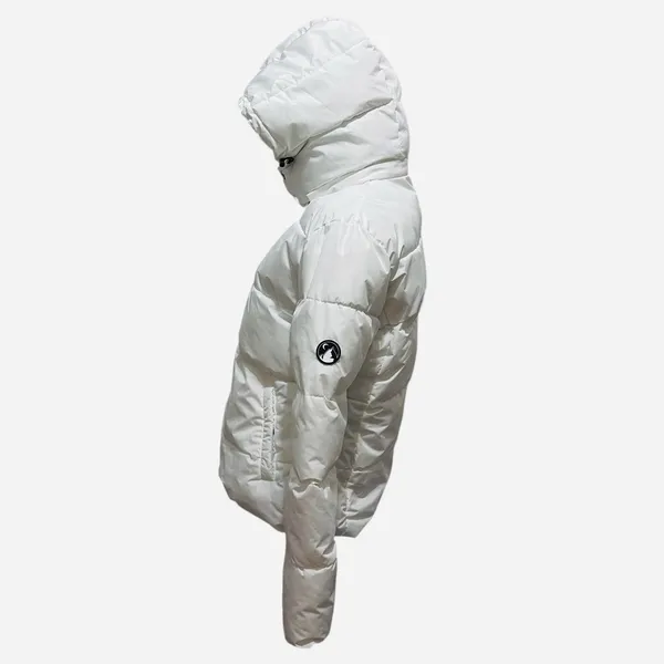 Zyia Active White Aspen Puffer Jacket Women’s Medium with‎ Removable Hood - Image 4