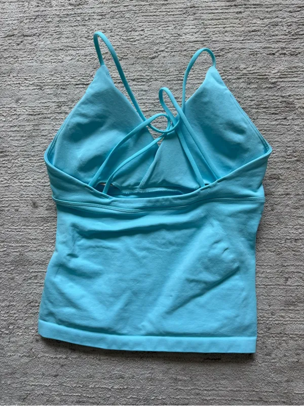 Yeoreo Aqua Stretch V-Neck Slim Tank Top (Size XS) - Image 4