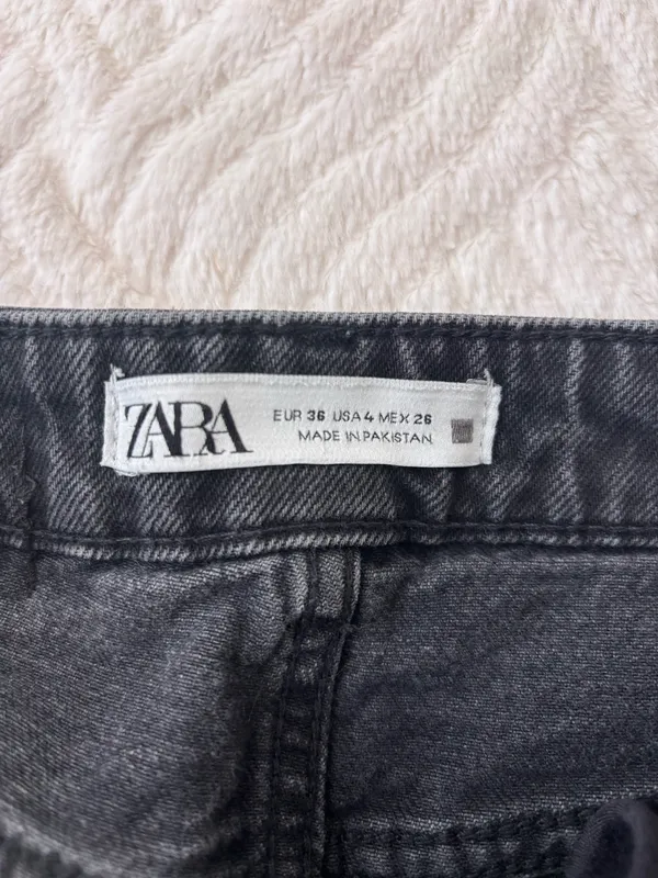 ZARA Black Denim Jeans  - Image 5
