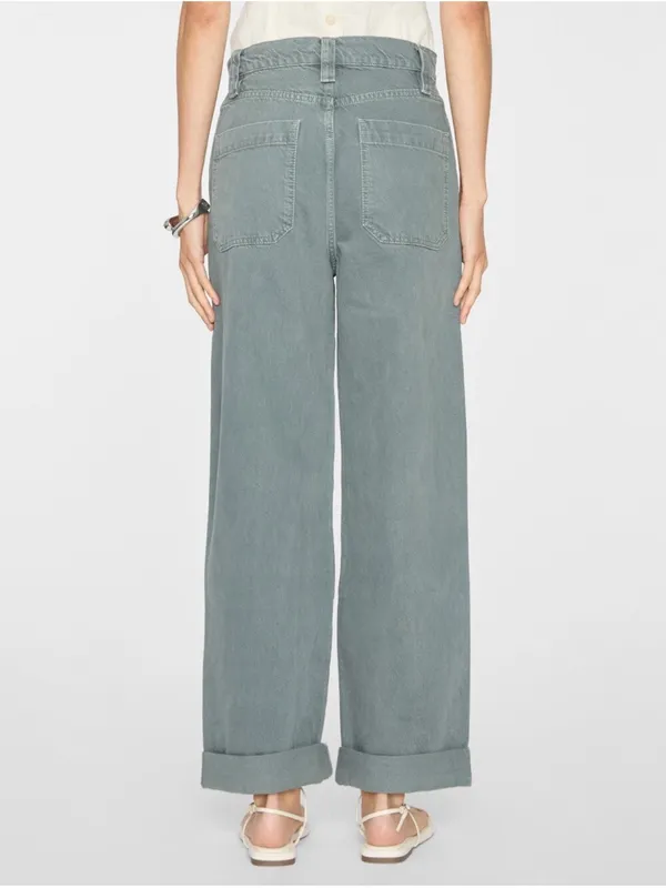 Frame Denim The Cuffed Utility Trouser in Slate Gray Women’s Size 28 Cotton Pant - Image 3