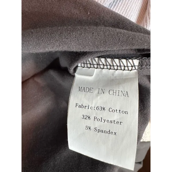 Womens Charcoal Gray Sleeveless Harem Jumpsuit with Pockets Cotton Blend L - Image 6