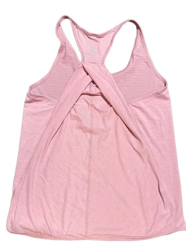 Lululemon Twist Back Tank Top Pink Size M - Image 3