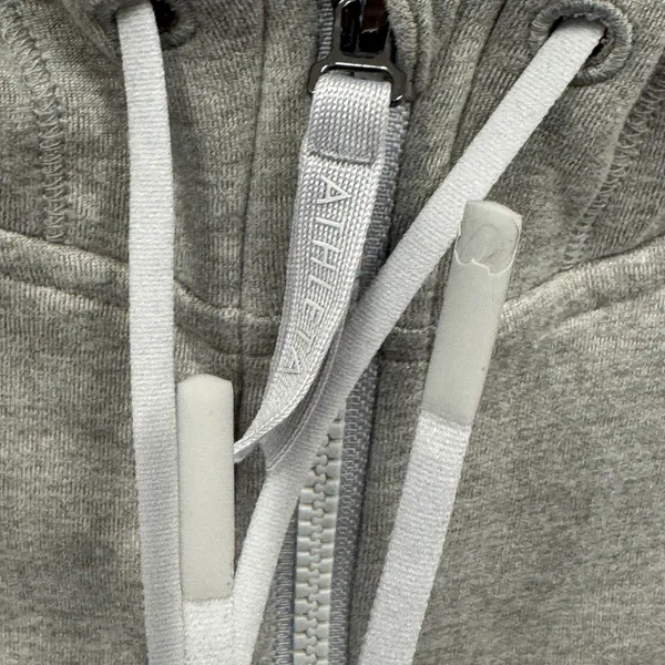 Athleta Forever Fleece 1/2 Zip Hoodie XL 825011-01 Relaxed Fit Heather Gray - Image 8