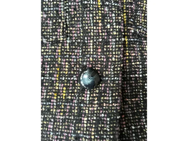 Bloomingdale's Women's Tweed Jacket Size 4 Black - Image 5