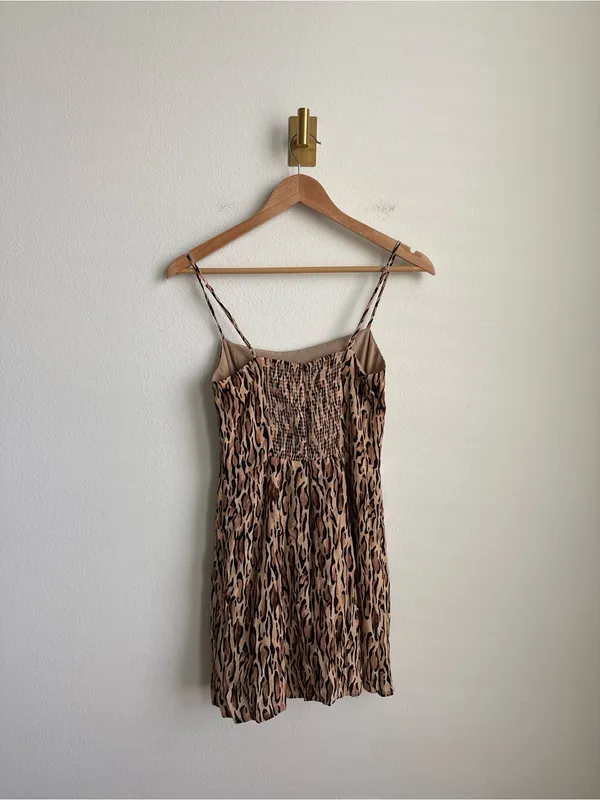 Aritzia Sunday Best Chiara Leopard Print Mini Dress Size 2 - Image 9
