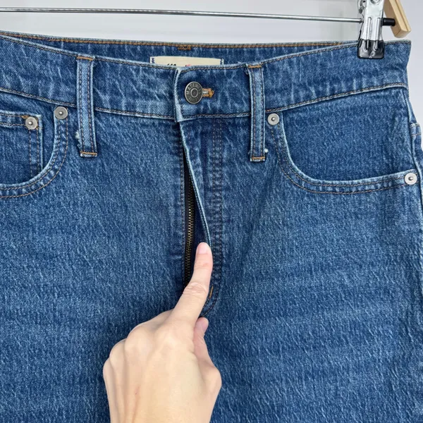 Madewell The Perfect Vintage Jean‎ 28 Blue High Rise Tapered Leg Haight Wash - Image 7