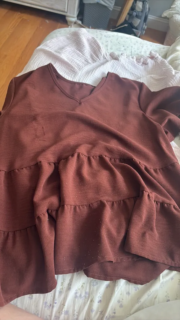 Brown Shein Blouse - Image 4