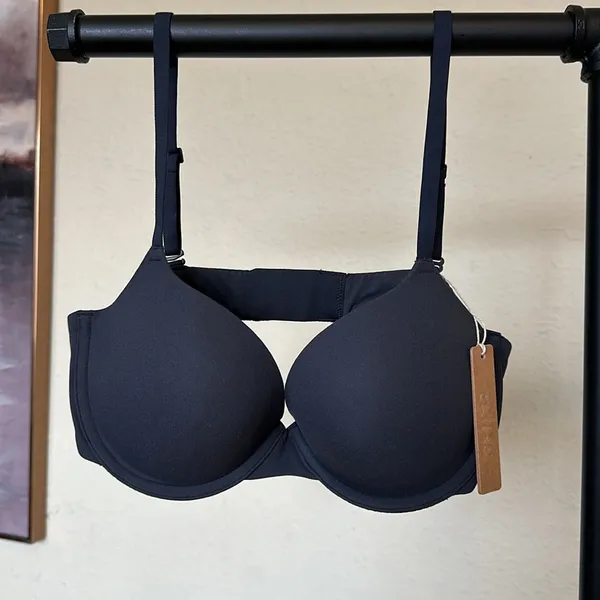 NWT SKIMS Fits Everybody Push-Up Demi T-Shirt Bra BR-UWR-2295 Graphite 36D‎ - Image 4