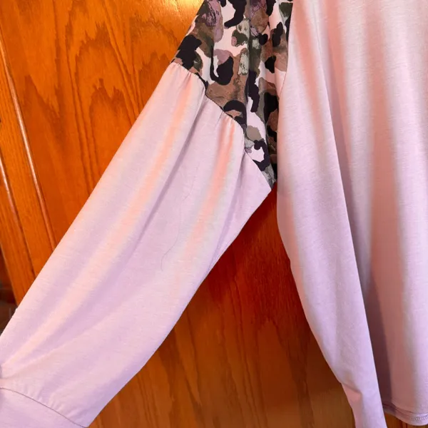Alchemy Thread Raglan Sleeve‎ Pink Camo Print XXL Made in China - Image 3