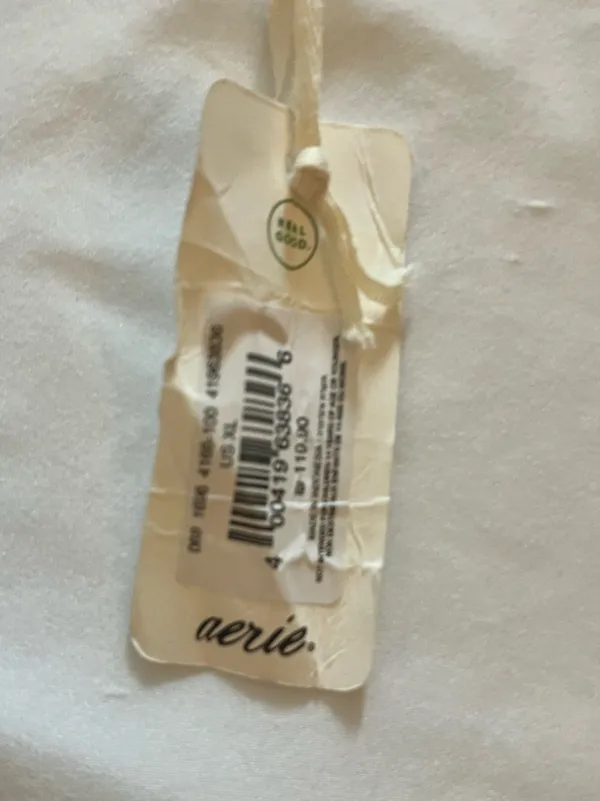 aerie White Crewneck Short Sleeve Top - Image 7