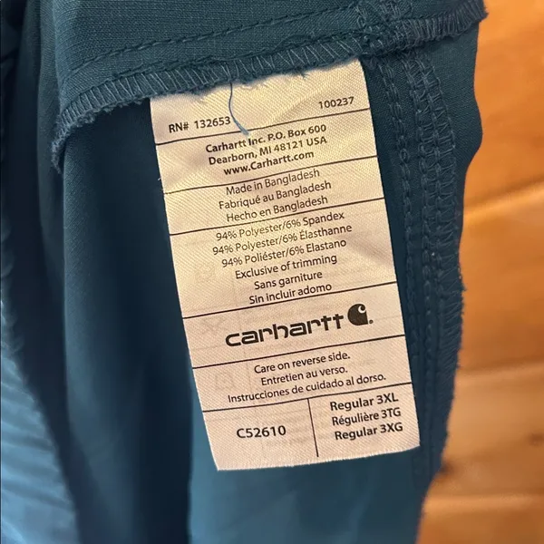 Carhartt force essentials jogger scrub pants in Caribbean blue - Image 6