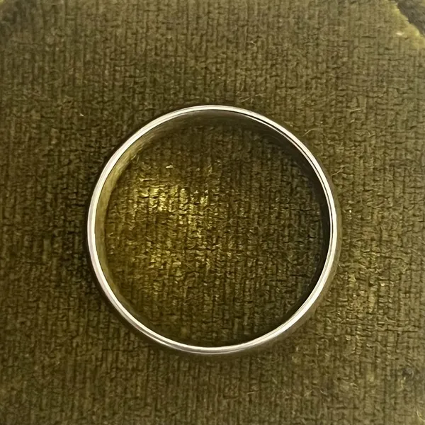 Titanium Steel Silver 4mm Wide Dome Wedding Band Ring Unisex Size 9 - Image 3