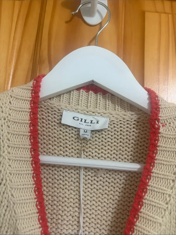 Nordstrom Gilli Size Medium Cream/Off White Lobster Tank Top New With Tags - Image 3