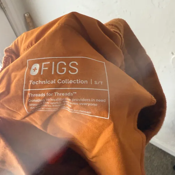 FIGS Technical Collection Jogger Scrub Pants Copper Orange‎ Size S/T - Image 8