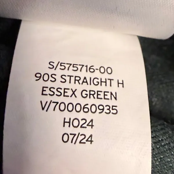 GAP 14 34X32 Tall 90s Straight High Rise Corduroy Pants Essex Green Retro Preppy - Image 8