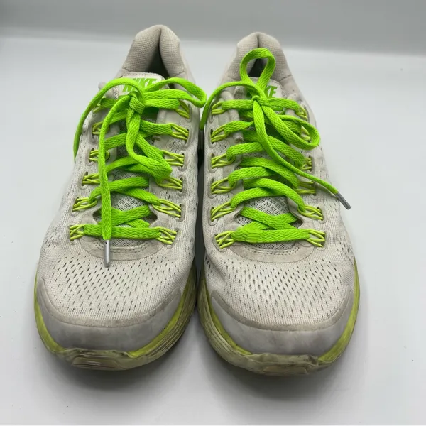 Nike Lunarglide 4 Athletic Sneakers Sz 8.5 Neon Green & White Lunarlon - Image 4