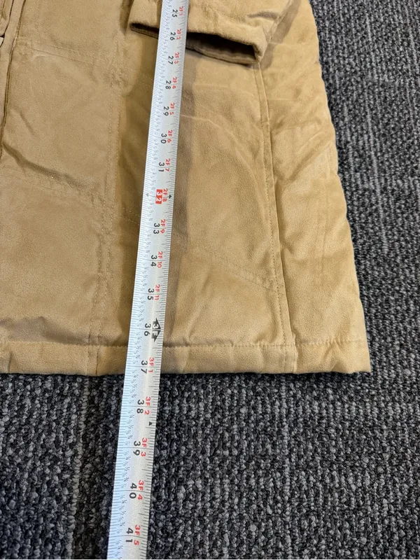 Vintage L.L. Bean Women's Medium Goose Down Puffer Coat Tan Parka - Image 3