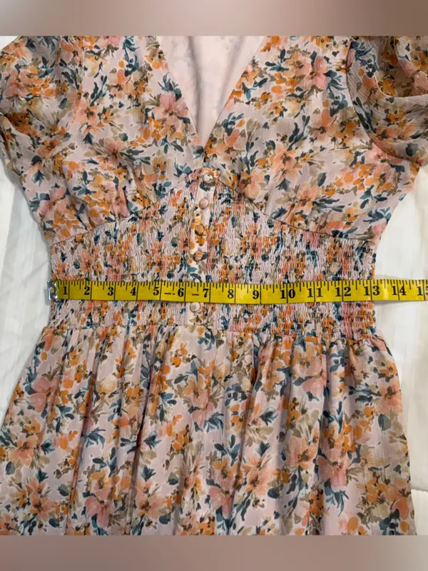 Patrons of Peace Floral Maxi Dress in Pink and Orange - Image 8