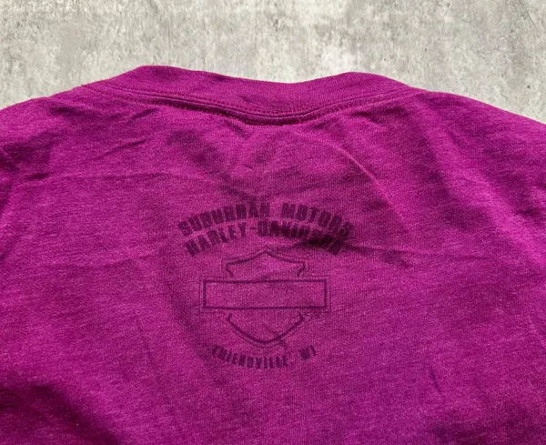 Harley Davidson Y2k Pink Shirt Wisconsin - Image 4