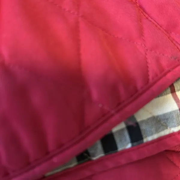 BURBERRY LONDON Women’s Red Diamond Quilted Jacket Size S - Image 12