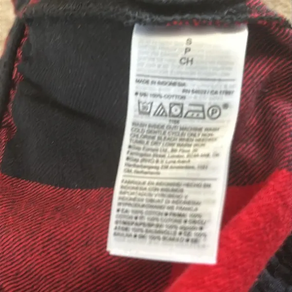 Old Navy Women’s Red & Black Check Pajama Pants - Size S - Image 5