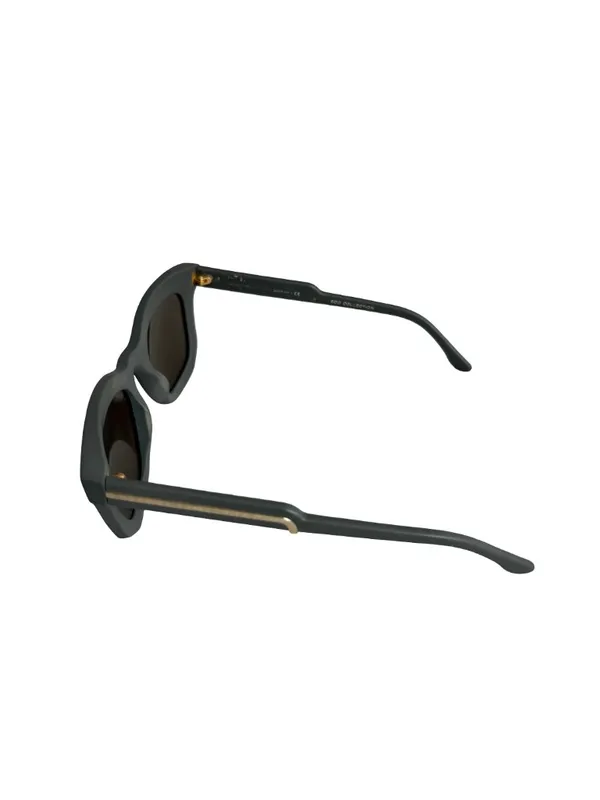Stella McCartney Gray Square Frame Mirrored Lens Sunglasses Gold Trim Women's - Image 2