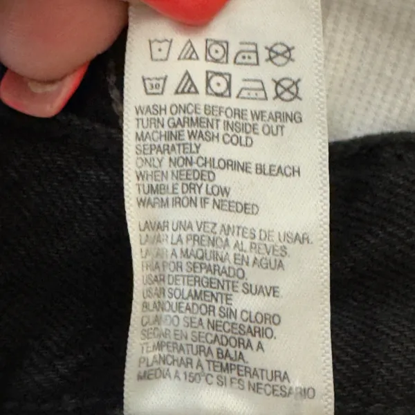 1688| NWT Aeropostale High Rise‎ Baggy 90s Inspired Jeans Black 14 - Image 8