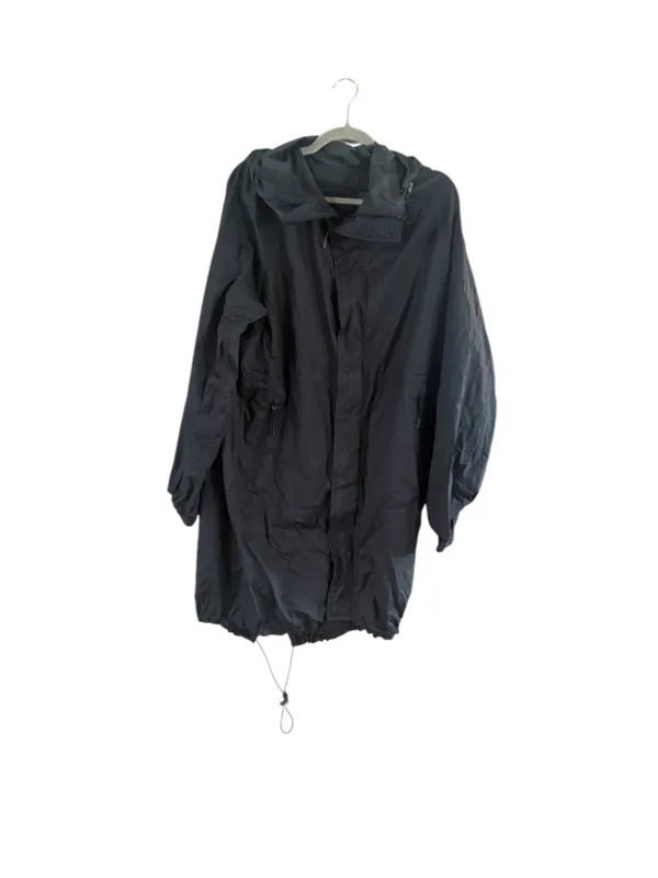 Women's Tumi Lightweight Hooded Rain Jacket, Black, Size L Black Size L - Image 3