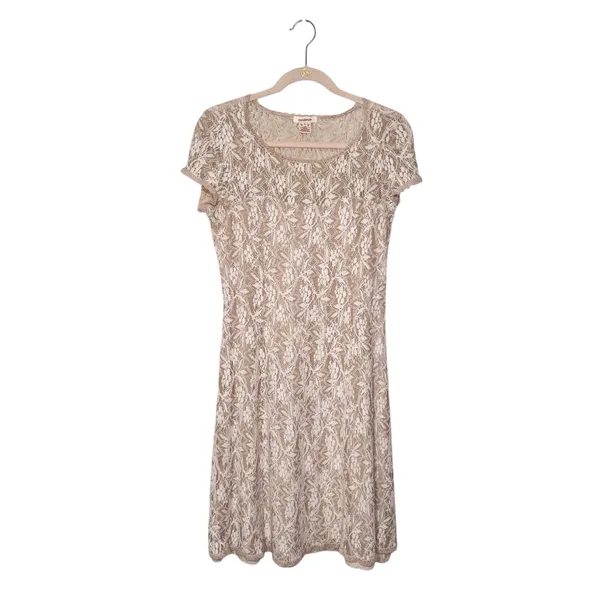 Sundance Ivory Lace Flare Dress Size S - Image 5